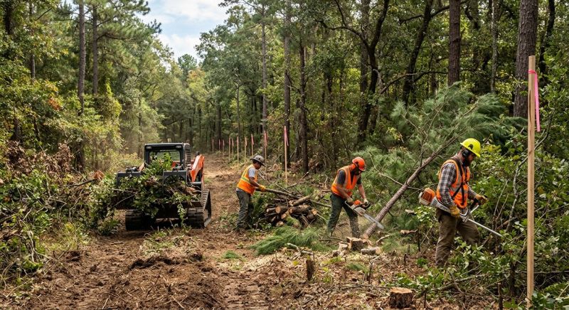 Easement Land Clearing in Marietta, GA