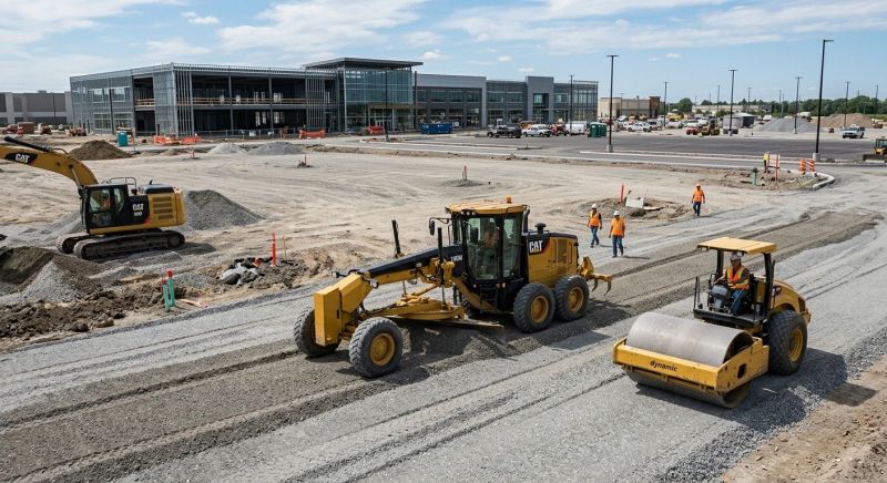 Parking Lot Gravel Repair in Woodstock, GA